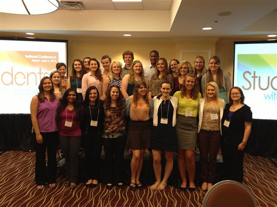Kate with fellow Students with Diabetes conference attendees