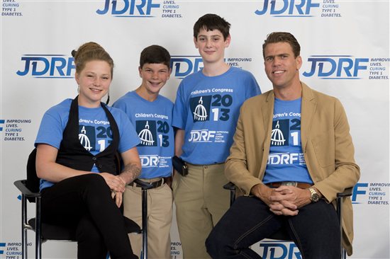 Cameron at JDRF Children's Congress 2013 with Crystal Bowersox, Gary Hall Jr. and Celeb