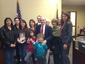 Pam and other local Advocates meet with Senator Crapo in Boise, ID. 