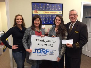 Victoria with her local JDRF Chapter in Kentucky