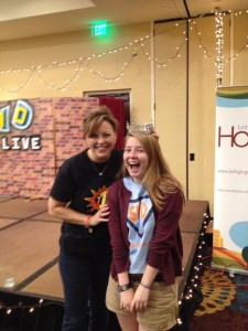 Here is Hannah with Nicole Johnson, DrPH, MPH, MA  (Students With Diabetes founder) 